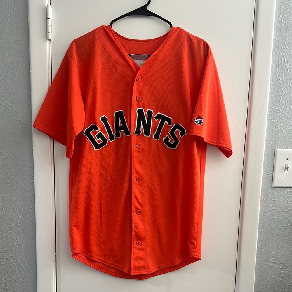 Giants Orange Button-Up Baseball Jersey